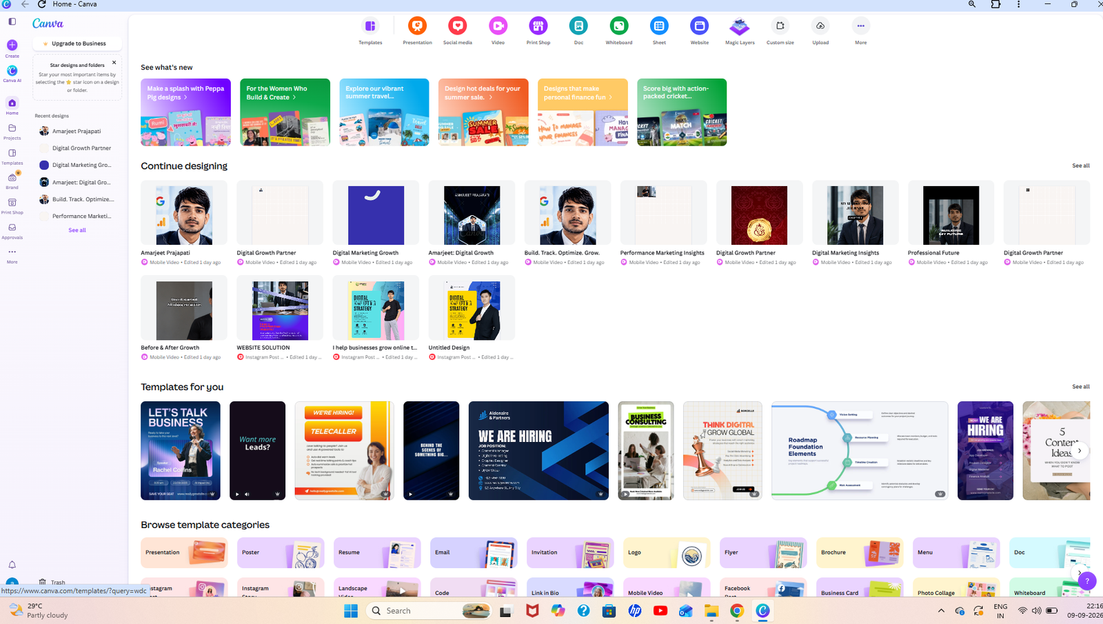 Social media marketing content development